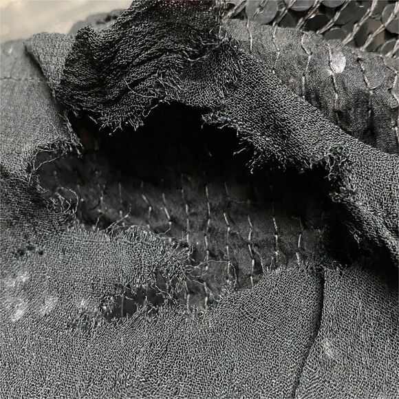 Vintage 100% Pure Silk Sequined Party Dress - Picture 6 of 6